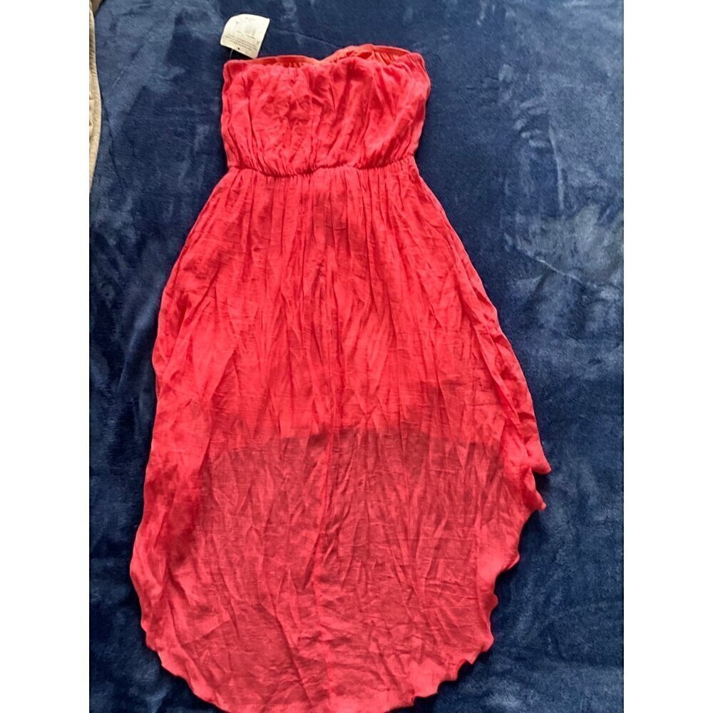 Trixxi Women’s Hi Low Tube Coral Dress Size Medium - Picture 6 of 10